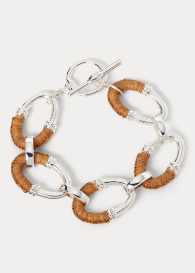 Pulsera Ralph Lauren Mujer Plateados - Raffia Link - CMLWA1408